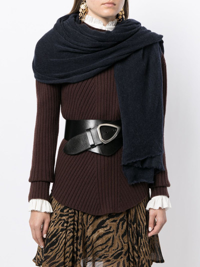 Isabel Marant wide long scarf outlook