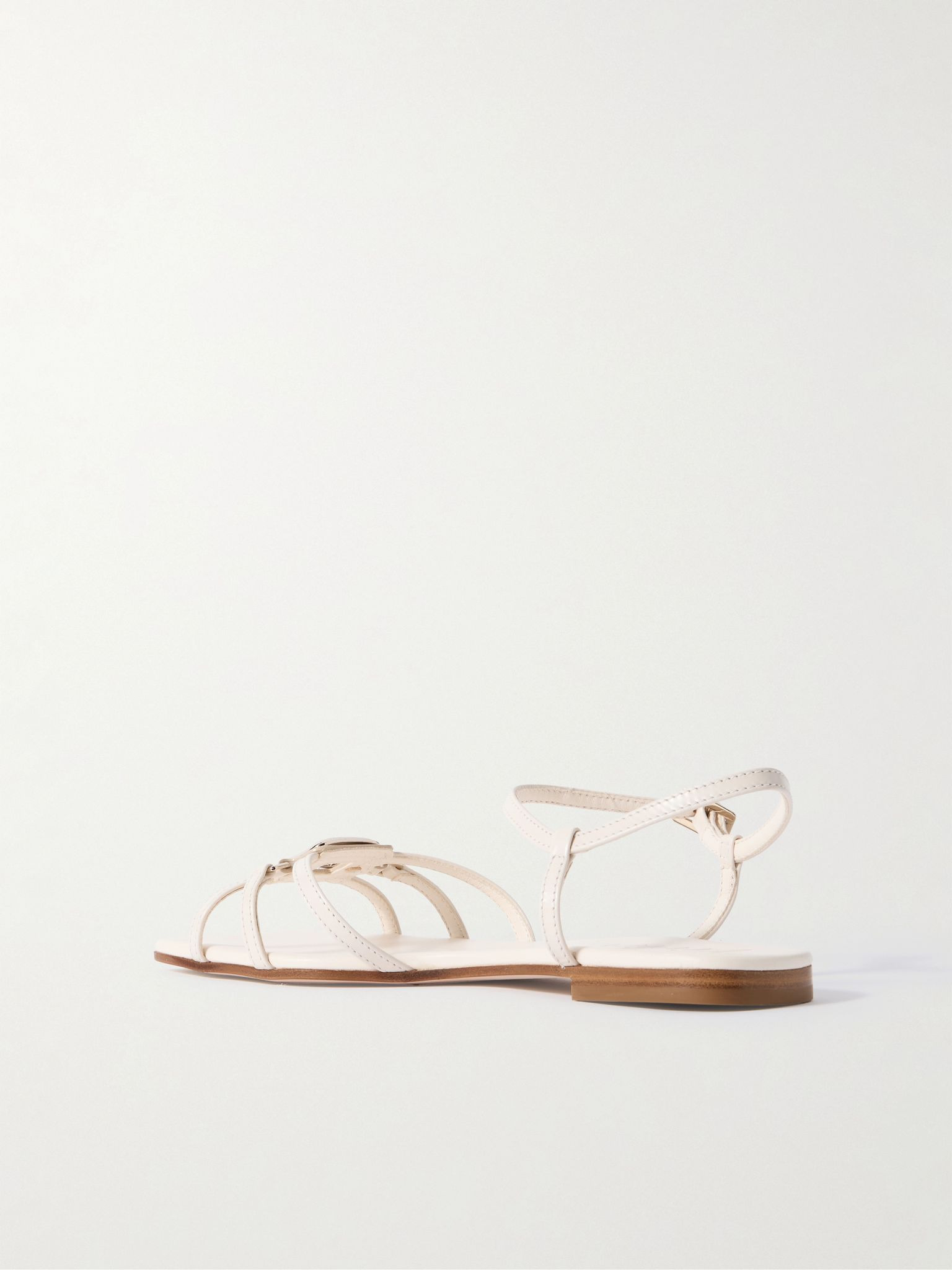 Viv' by the Sea leather sandals Cream - 3