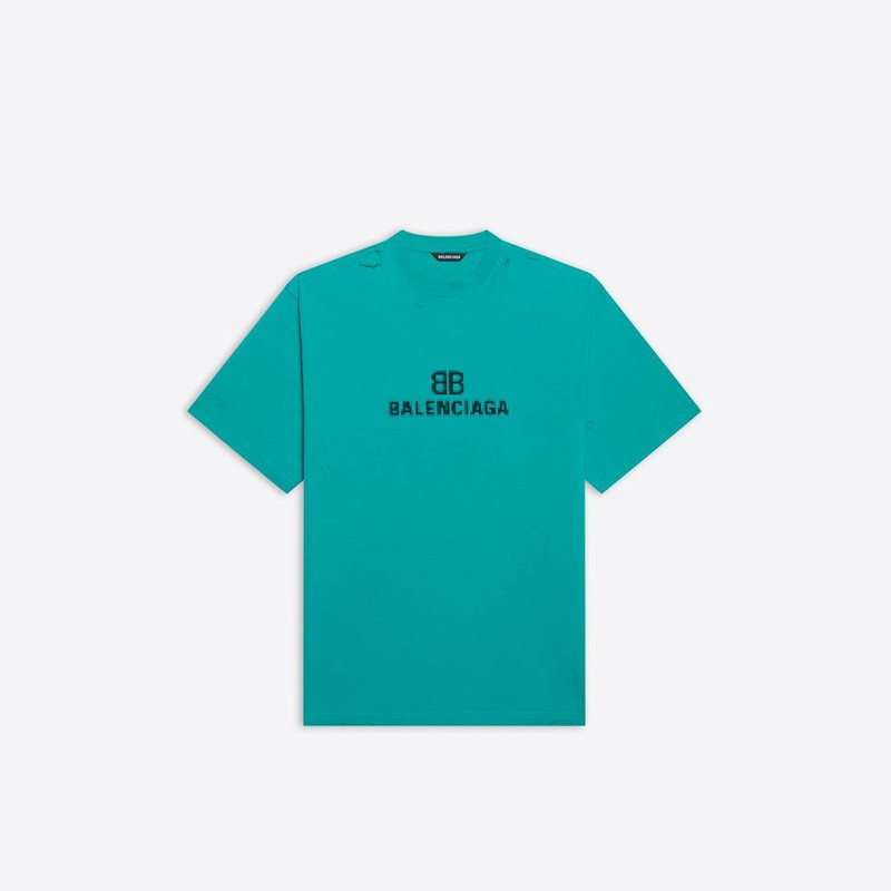 Bb Pixel Boxy T-shirt in Blue - 1