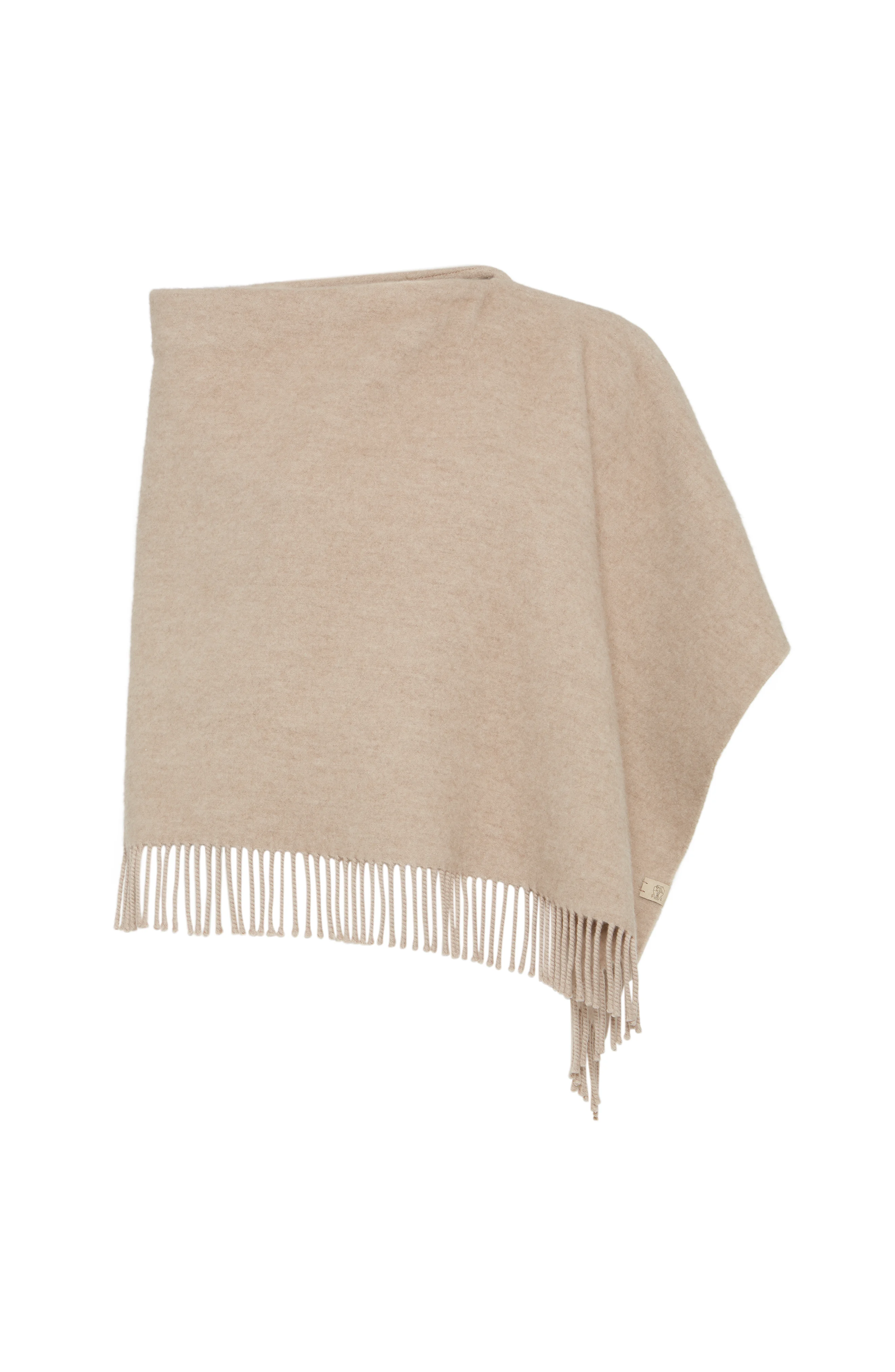 Brunello Cucinelli Double cloth poncho in Biscuit at Nordstrom - 1