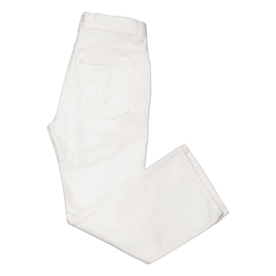 Chloe Ladies White Fuego Cropped Bootcut Jeans, Waist Size 27" - 7