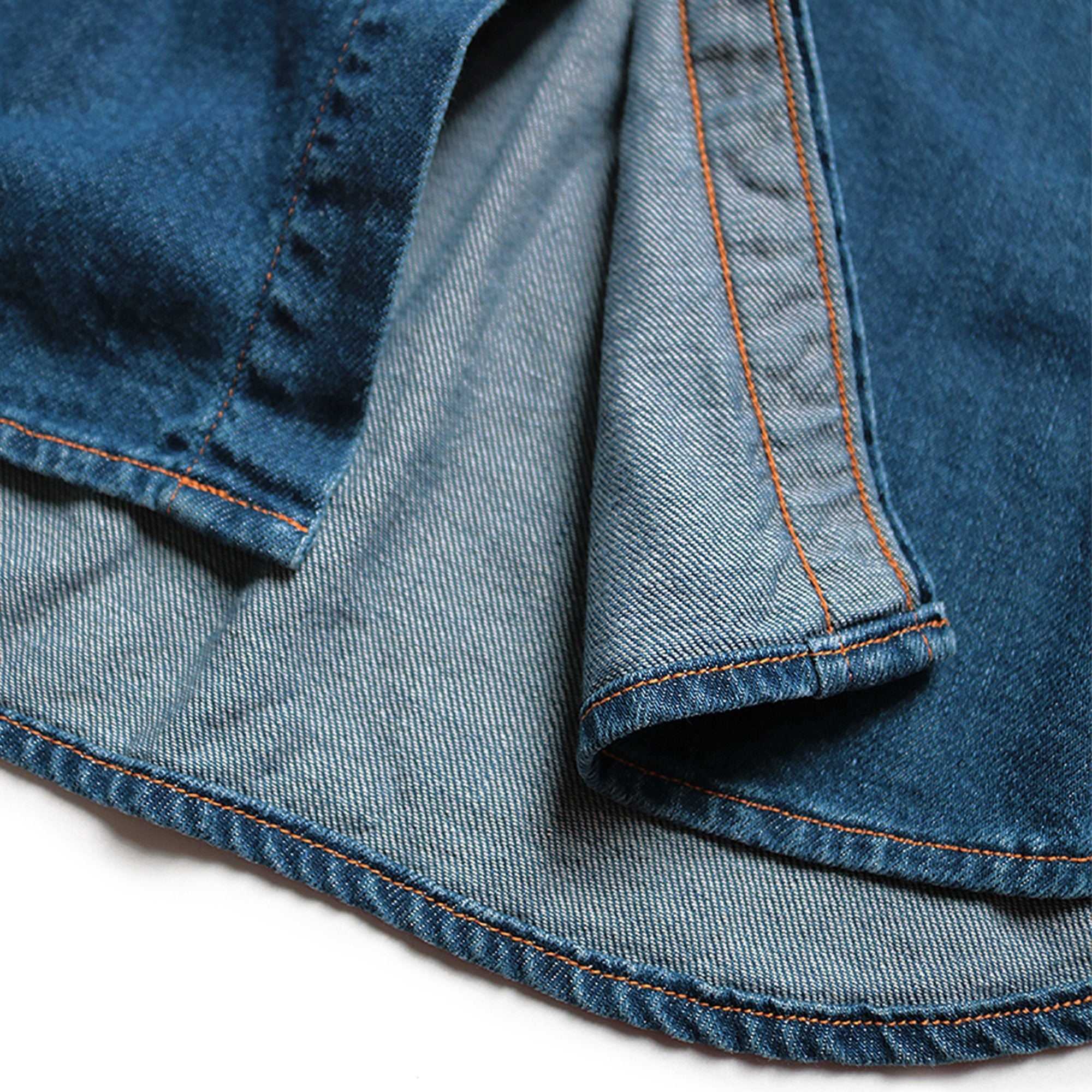 8oz DENIM LACE-UP WESTERN SHIRT LADIES - INDIGO - 7