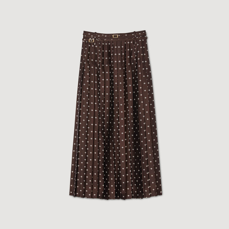 SCARF PRINT MIDI SKIRT 1