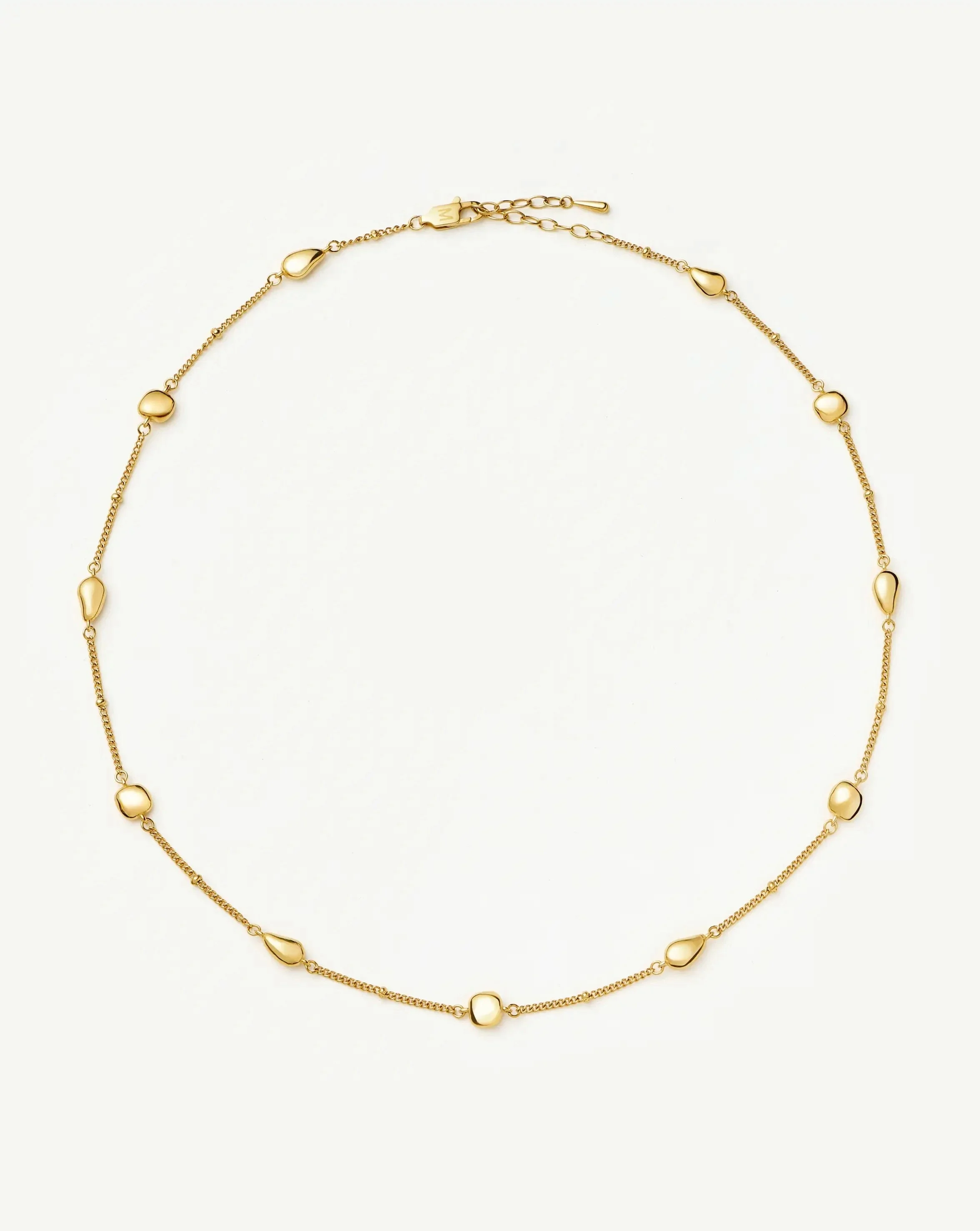 Molten Teardrop Multi Charm Necklace - 1