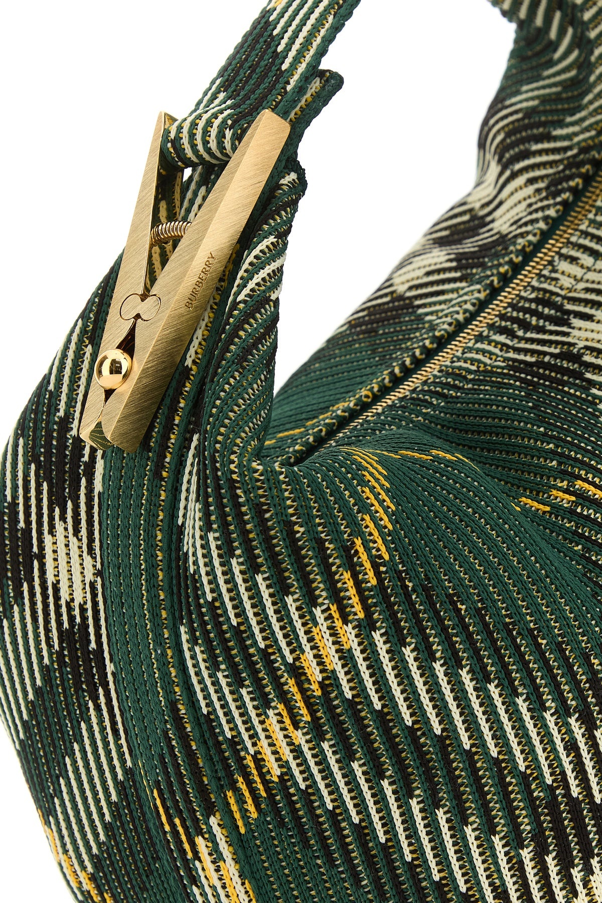 Embroidered nylon medium Peg handbag - 4