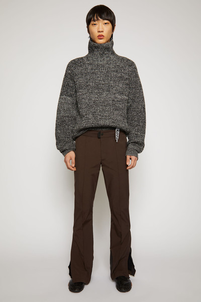 Acne Studios Technical side-zip trousers cacao brown outlook