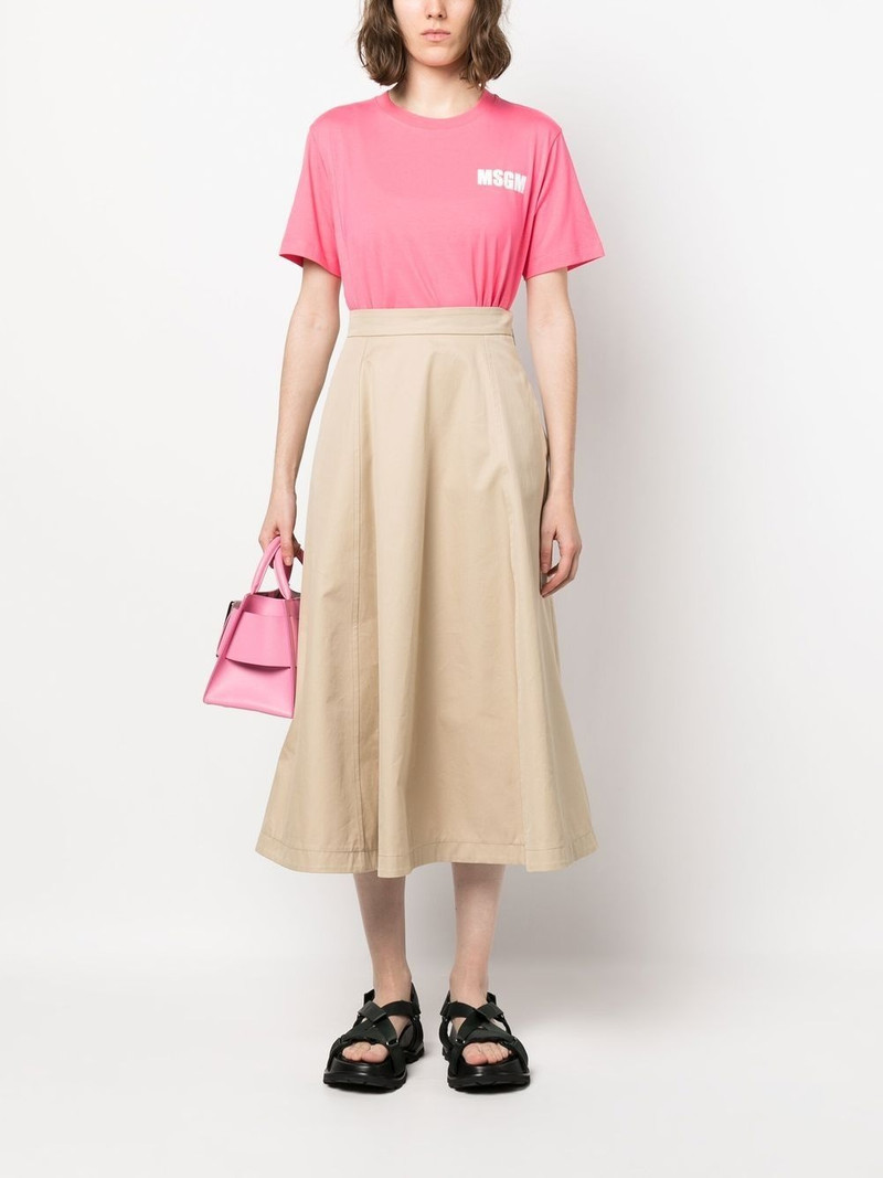 MSGM logo-print cotton T-shirt outlook