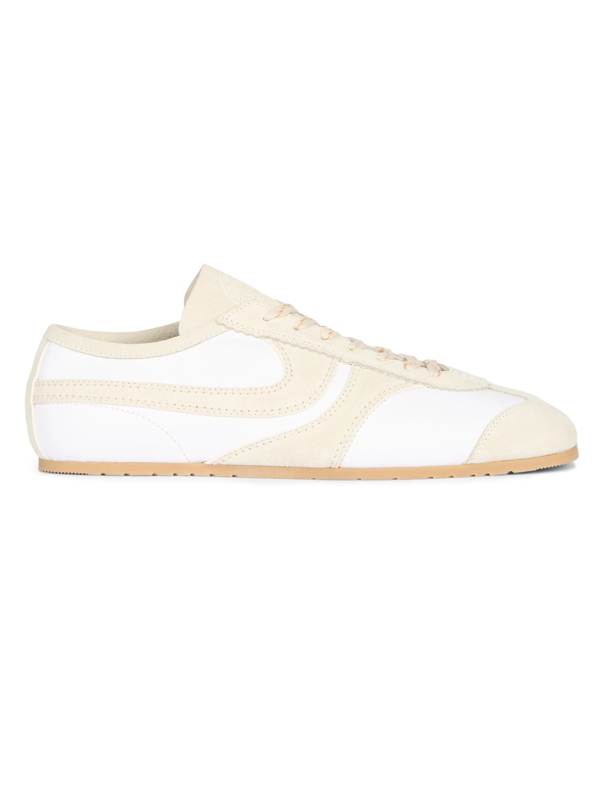 Men's Retro Leather Low-Top Sneakers - White - 1