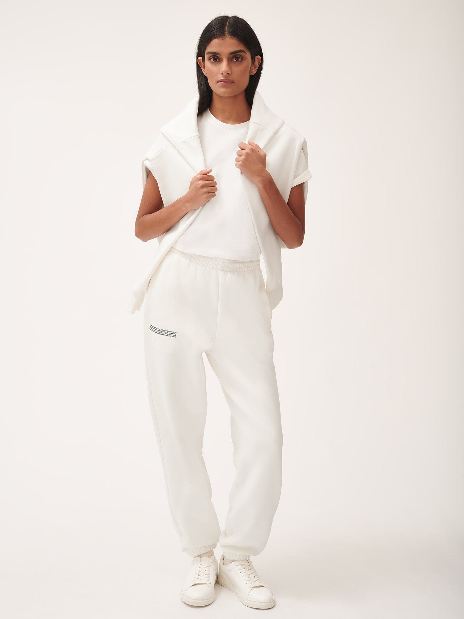 Womens 365 Heavyweight Track Pants - Off-White - 5