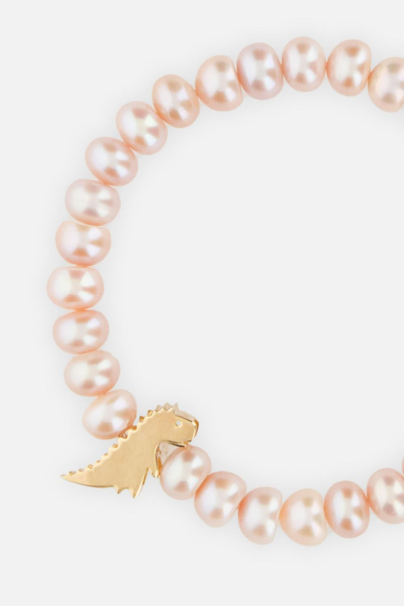 ALIITA DINO BOLD PINK PEARL BRACELET outlook