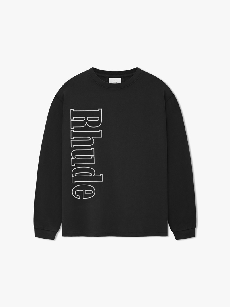 RHUDE SIDE LOGO LS TEE 1