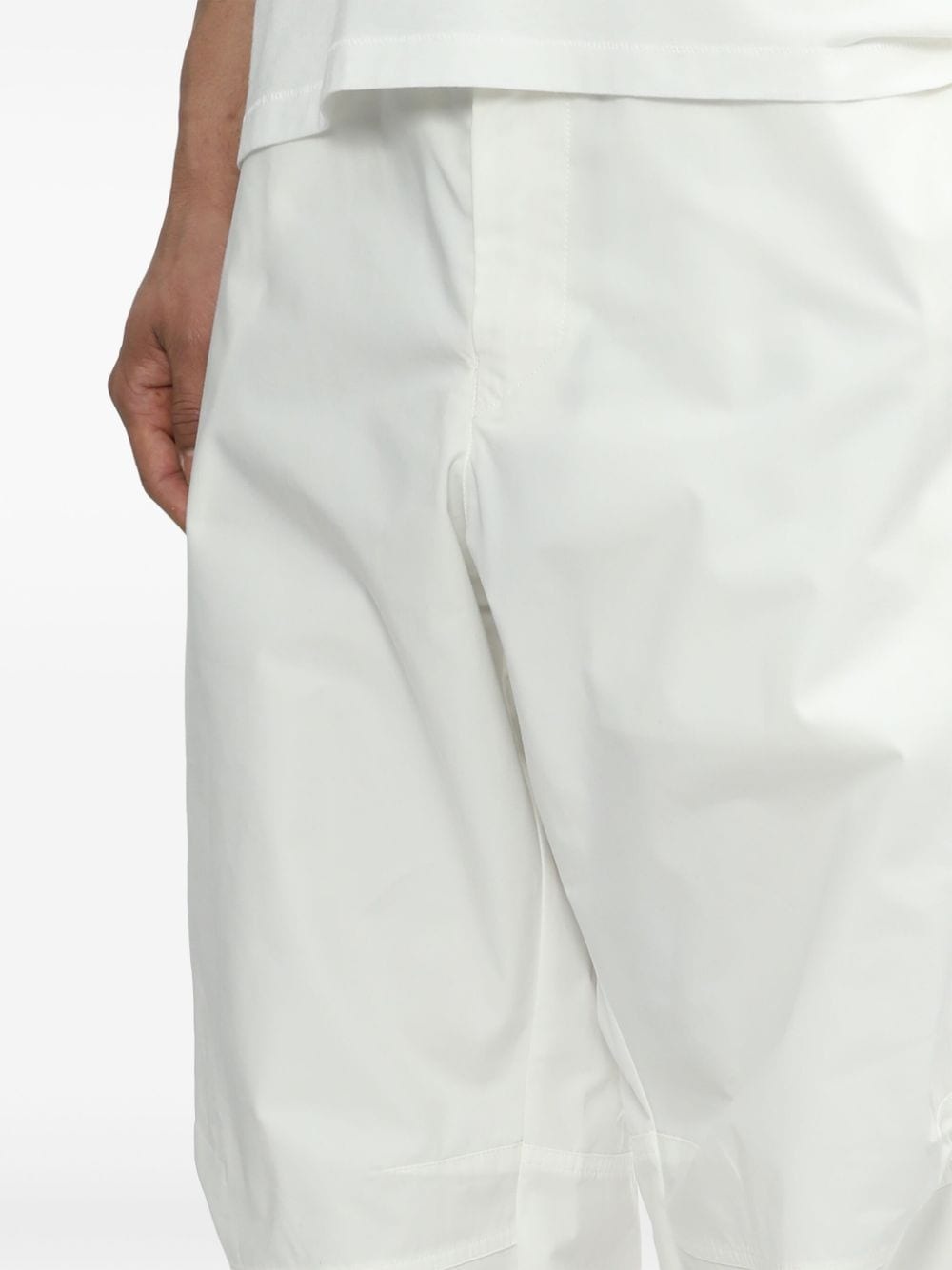 straight-leg cotton trousers - 5