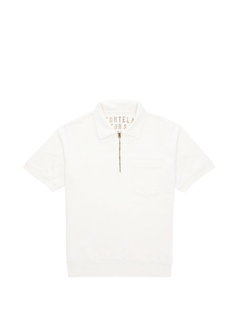 Yalepm short-sleeve zip polo shirt 1