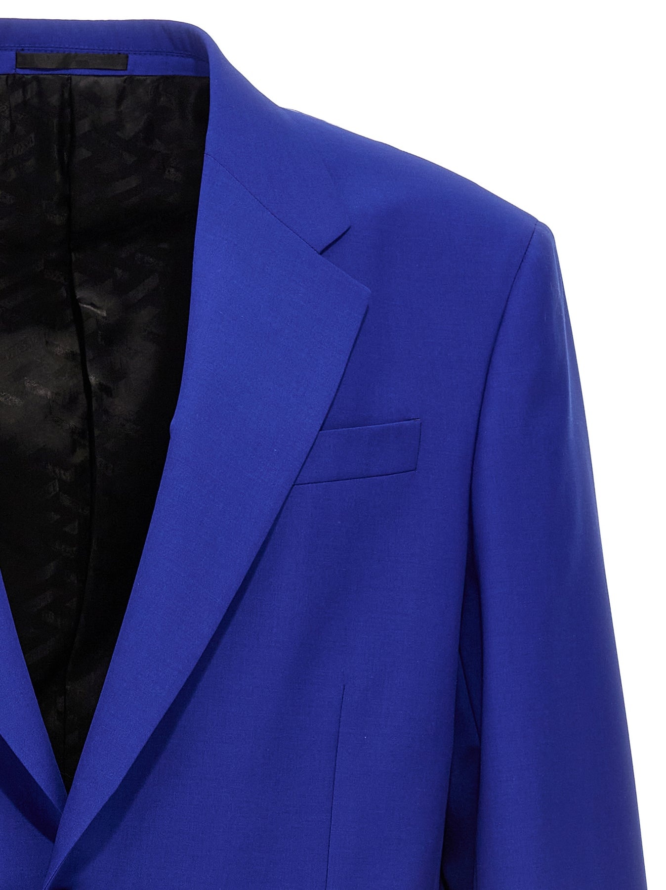 Single-Breasted Blazer Jacket Jackets Blue - 3