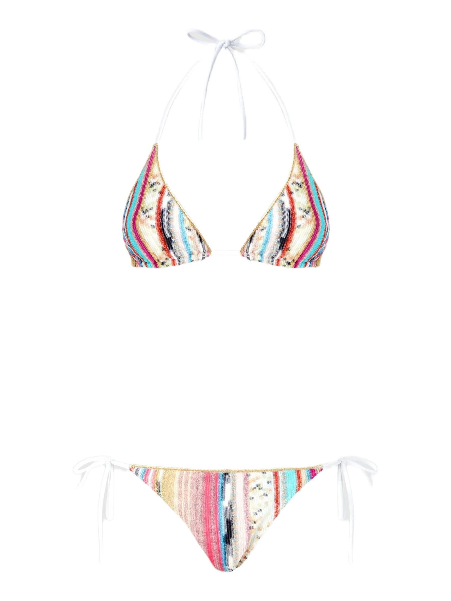 Missoni Lamé Slub Viscose Triangle Bikini in Multicoloured at Nordstrom - 2