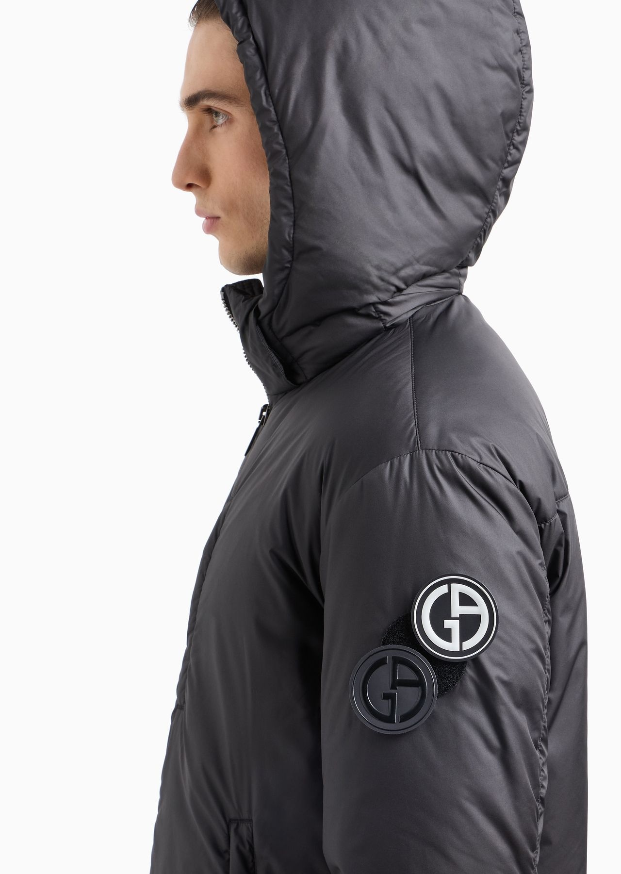 Hooded blouson with goose-down padding ASV - 5