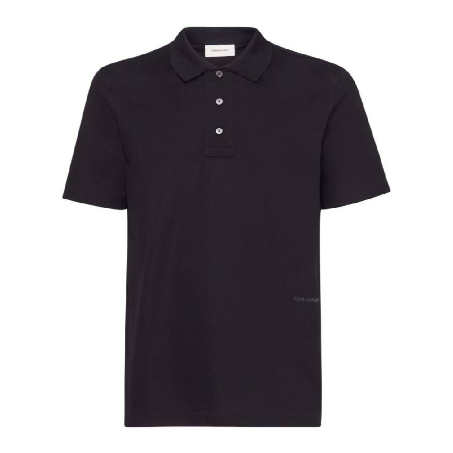 Ferragamo Short Sleeve Cotton Polo Shirt - 5