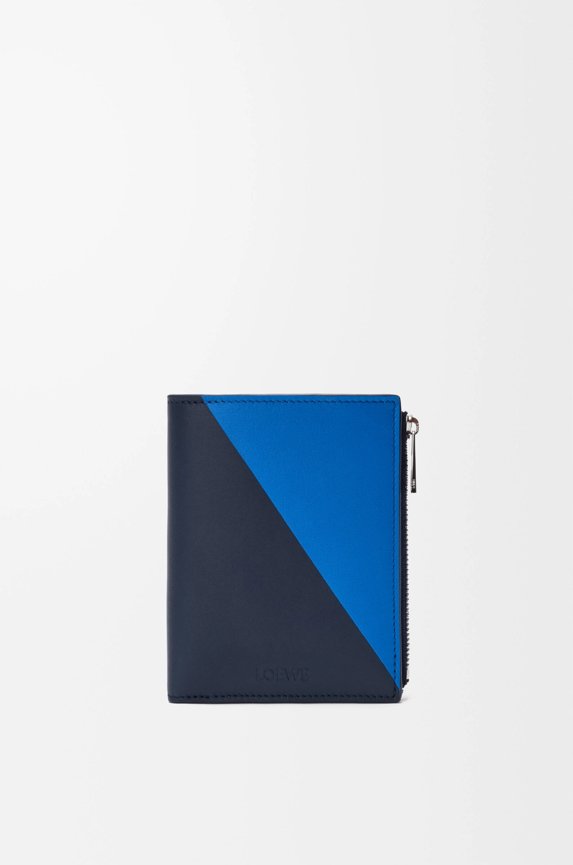 Flag slim compact wallet in classic calfskin - 1