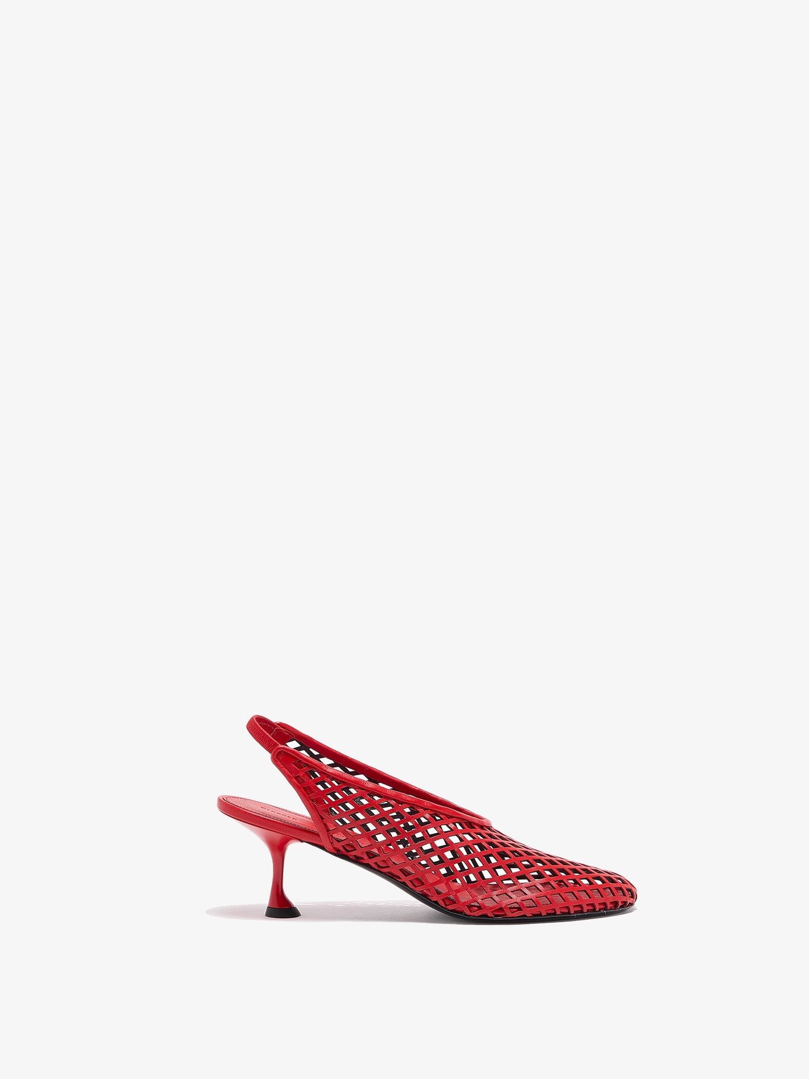 Tee Perforated Slingback Pumps - 3