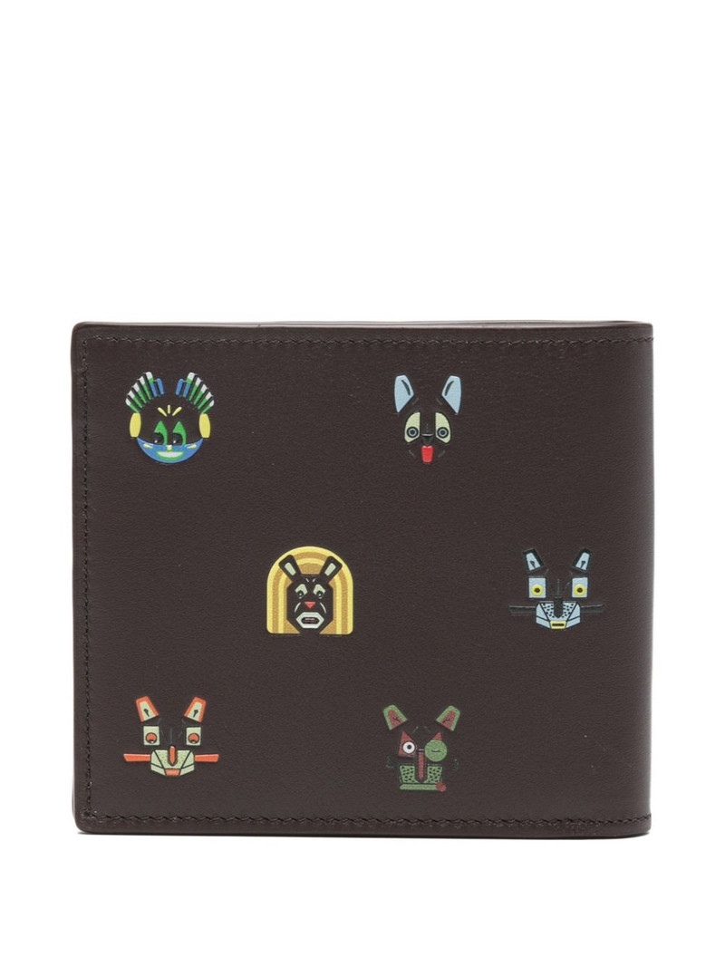 Loewe x Louis Wain cartoon-print wallet outlook