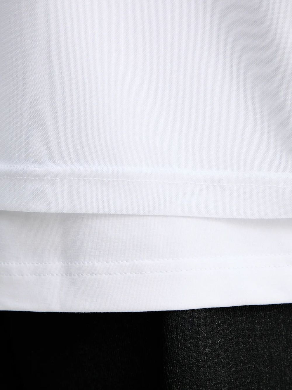 embossed floral long-sleeved T-shirt - 5