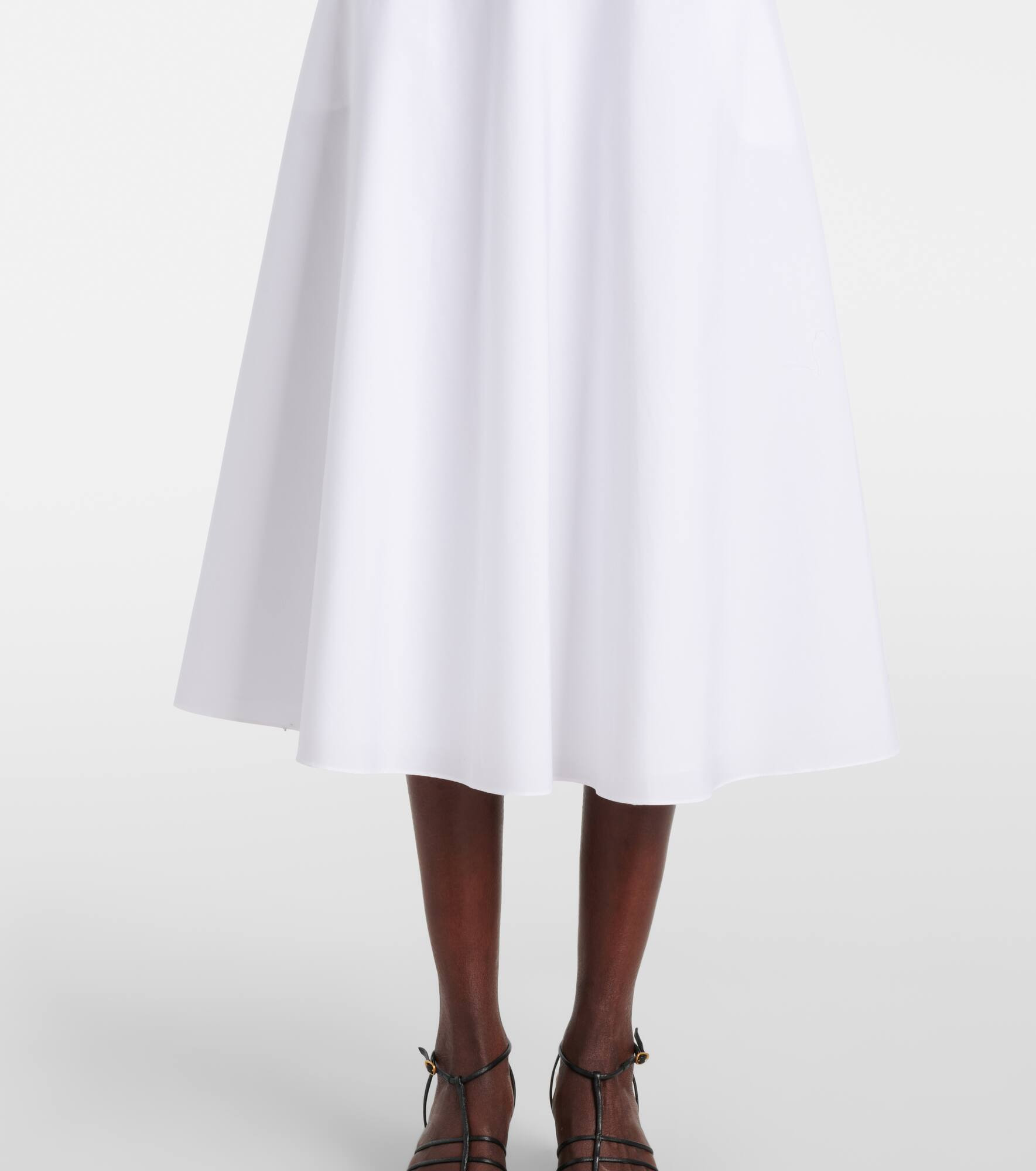 Poplin Power cotton-blend midi dress - 6