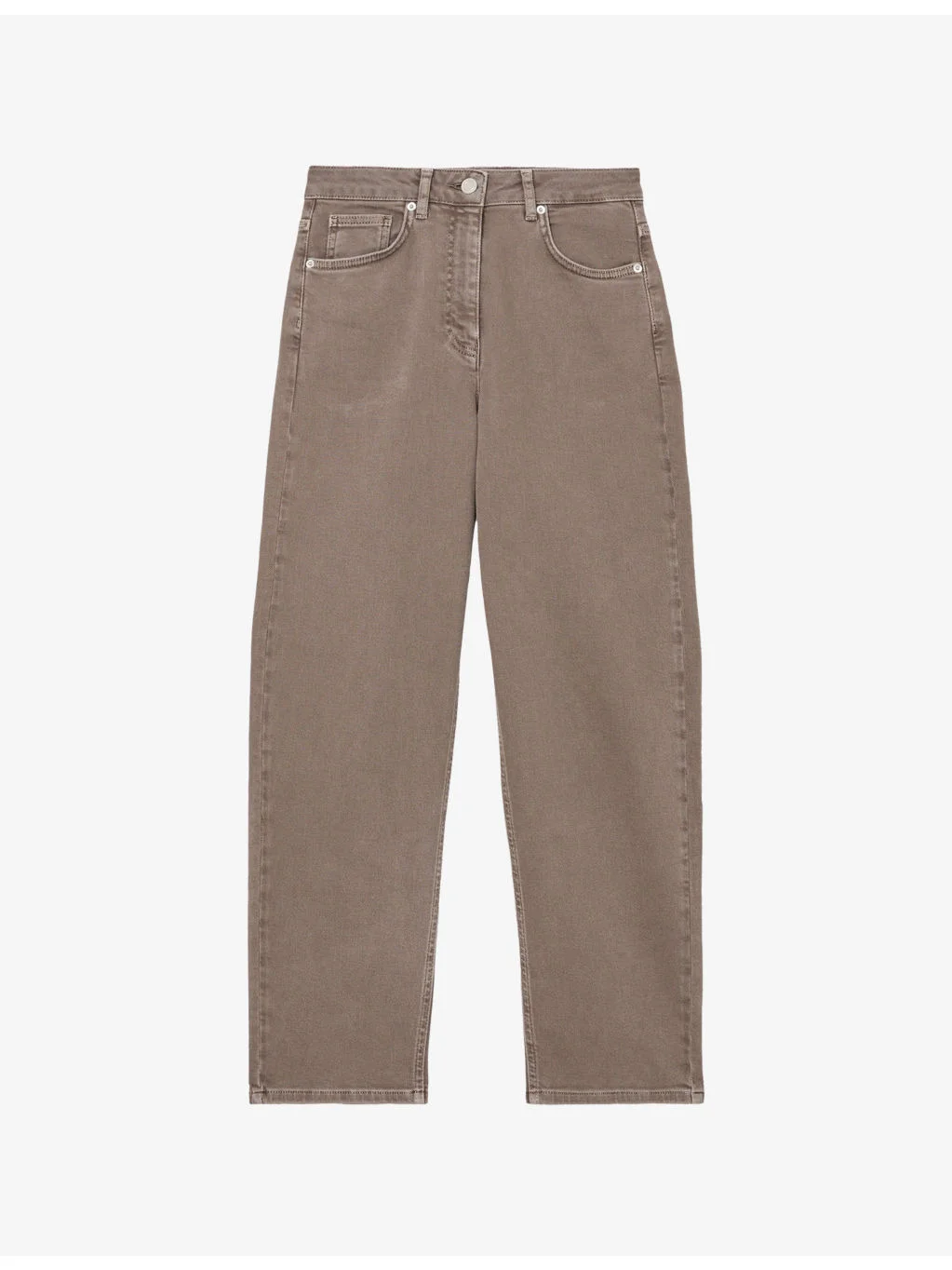 Selin Mid-Rise Straight-Leg Denim Jeans - 1