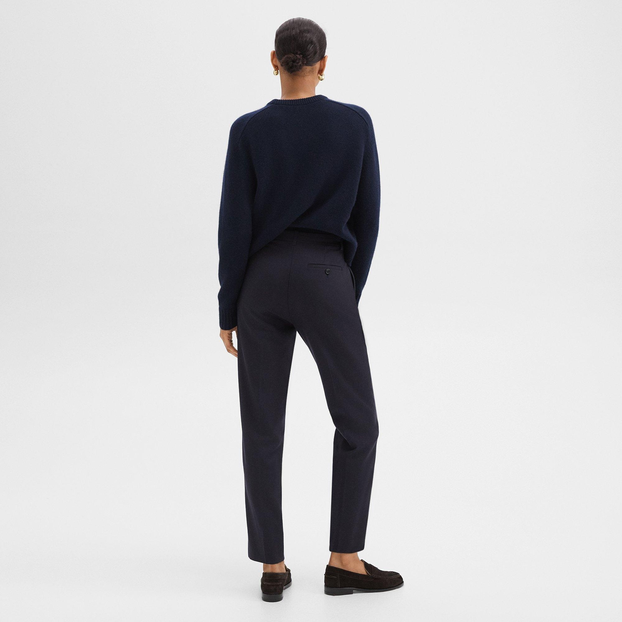 Tapered High-Waist Pant in Sleek Flannel - 4