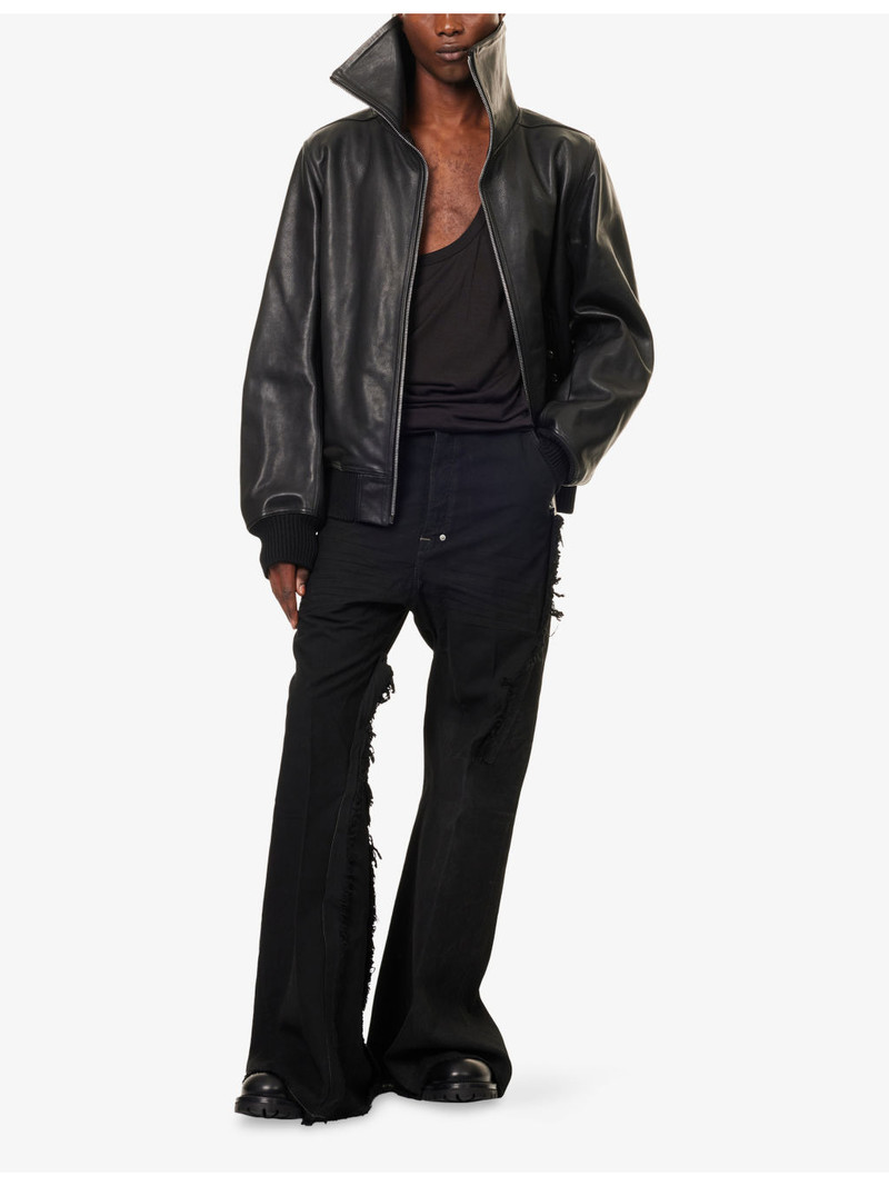 Rick Owens Pony Scoop-Neck Wool-Silk Blend Tank Top outlook