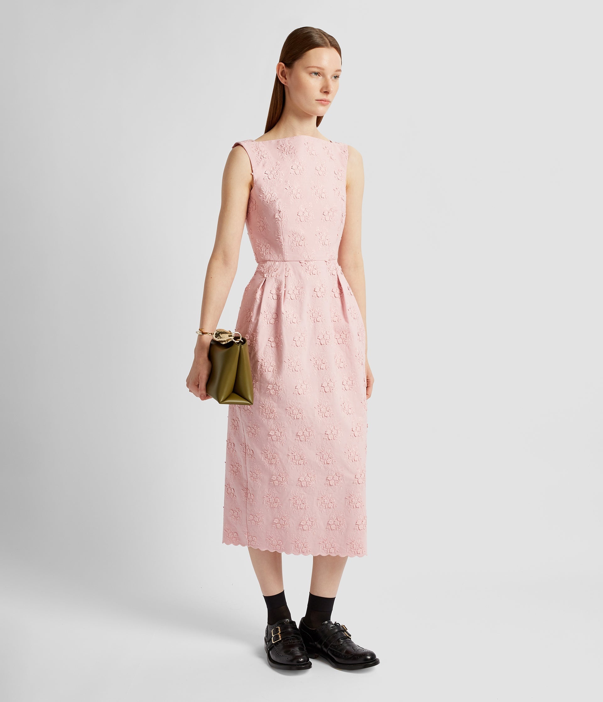 SLEEVELESS PENCIL MIDI DRESS - 7