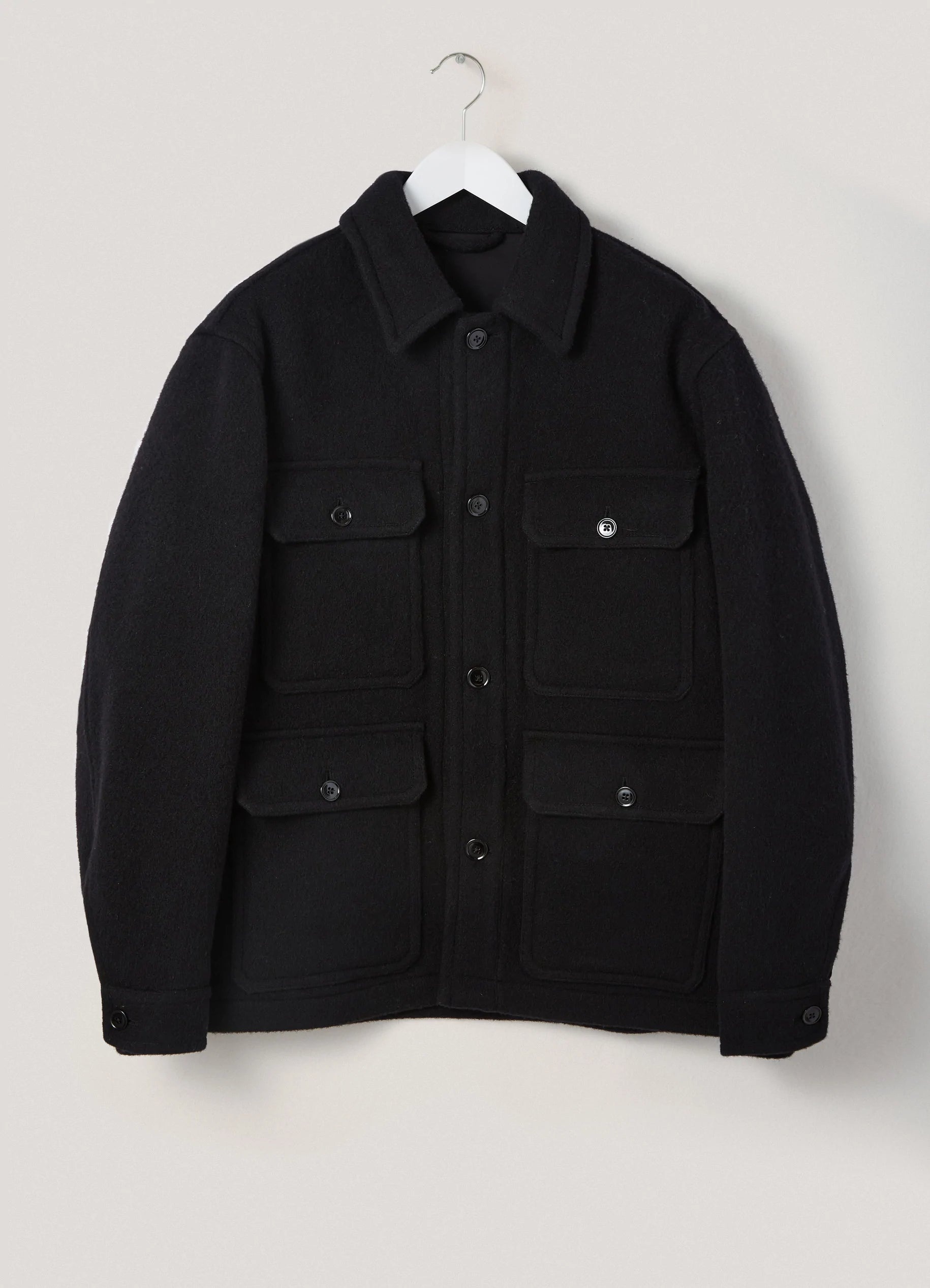 Lemaire HUNTING JACKET CABAN WOOL | REVERSIBLE