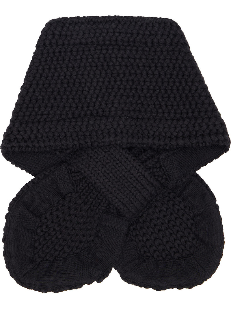 YMC Black Slot Scarf outlook