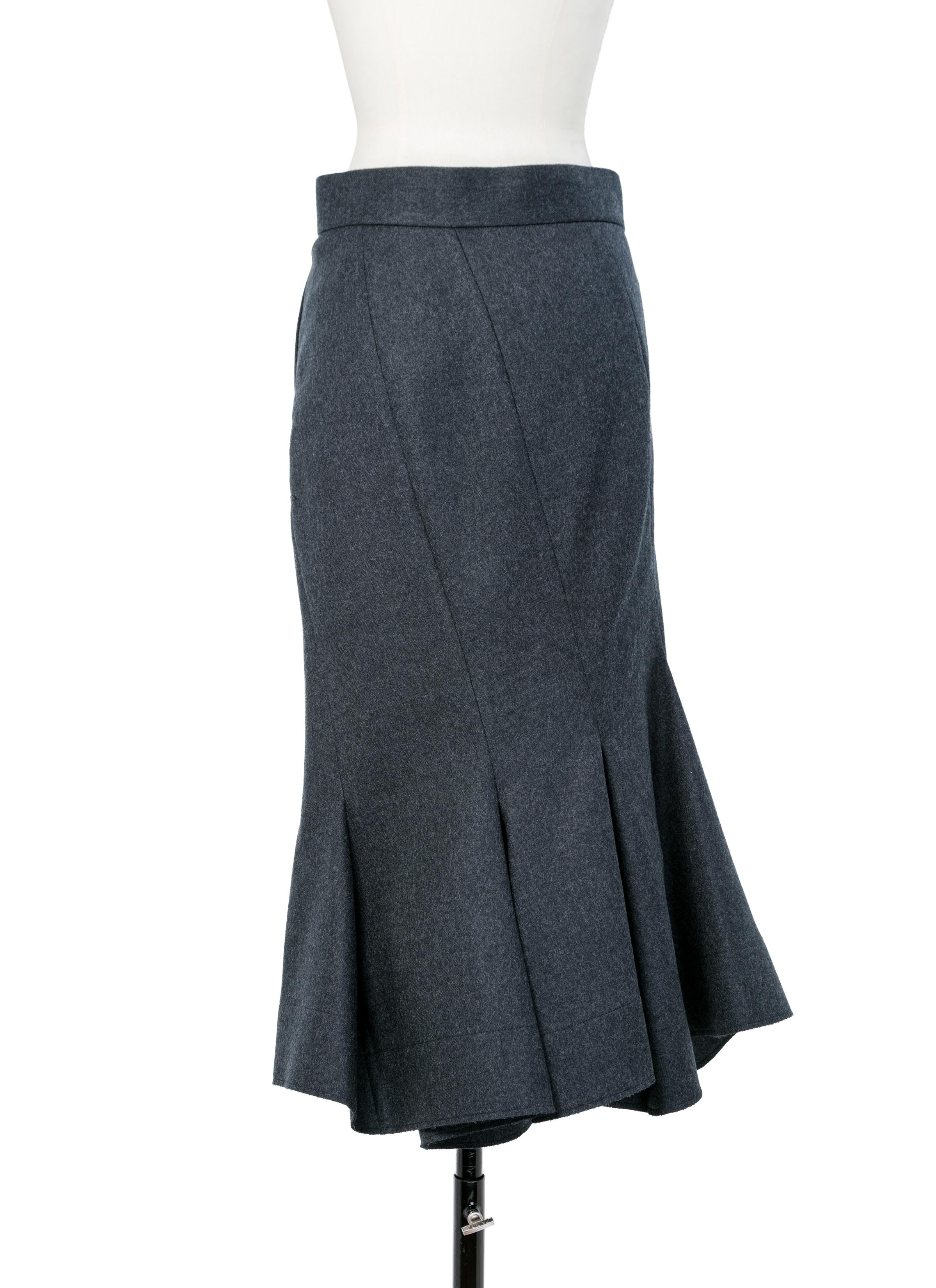 Wool Melton Skirt - 4