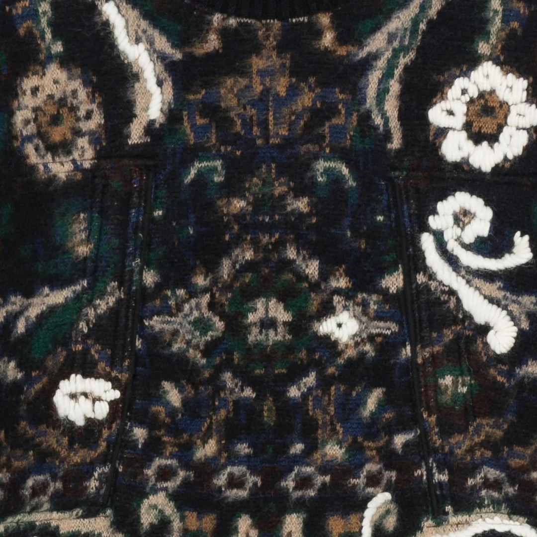Floral Jacquard Knit Pullover - 3