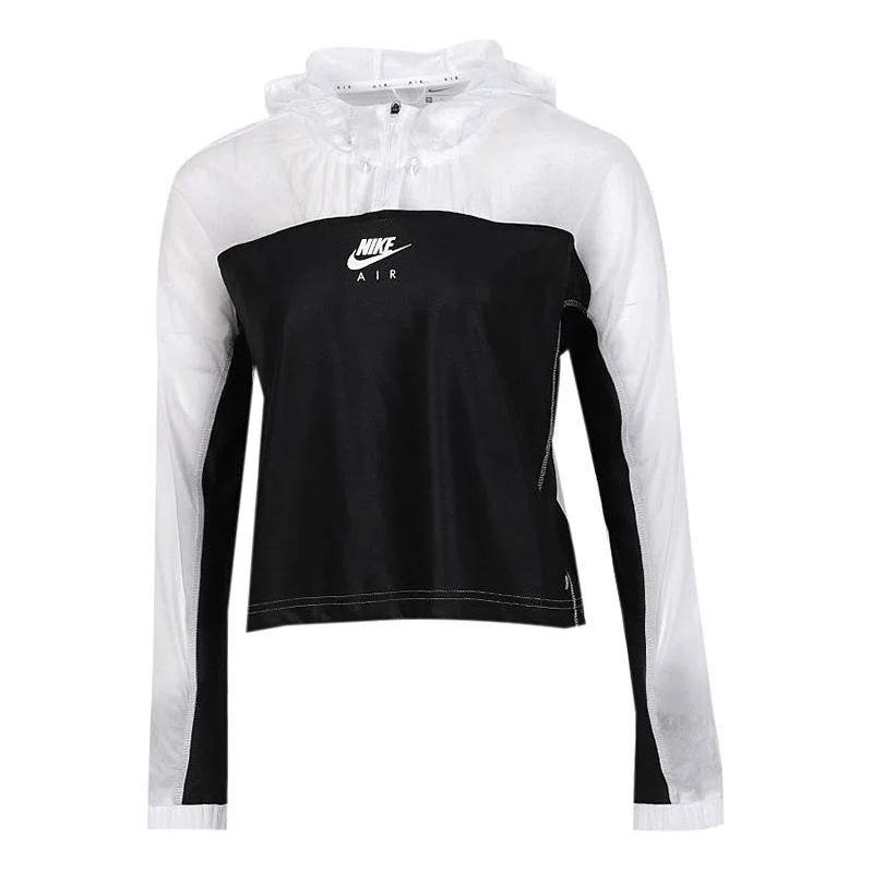 (WMNS) Nike Air Jacket Black-White CU3047-100 - 1