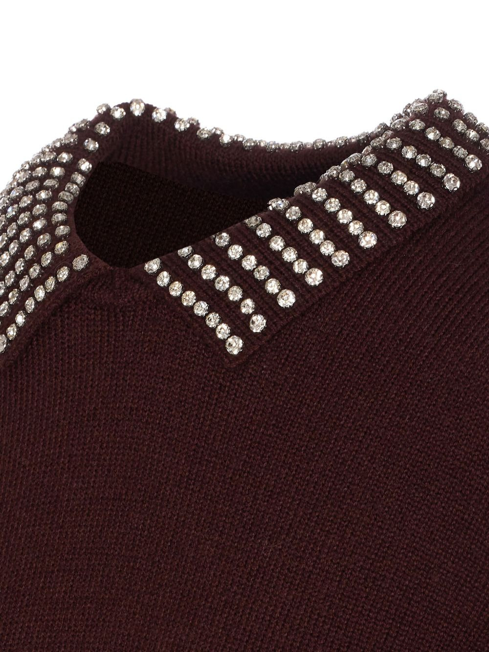 crystal-embellished crew-neck sweater - 4