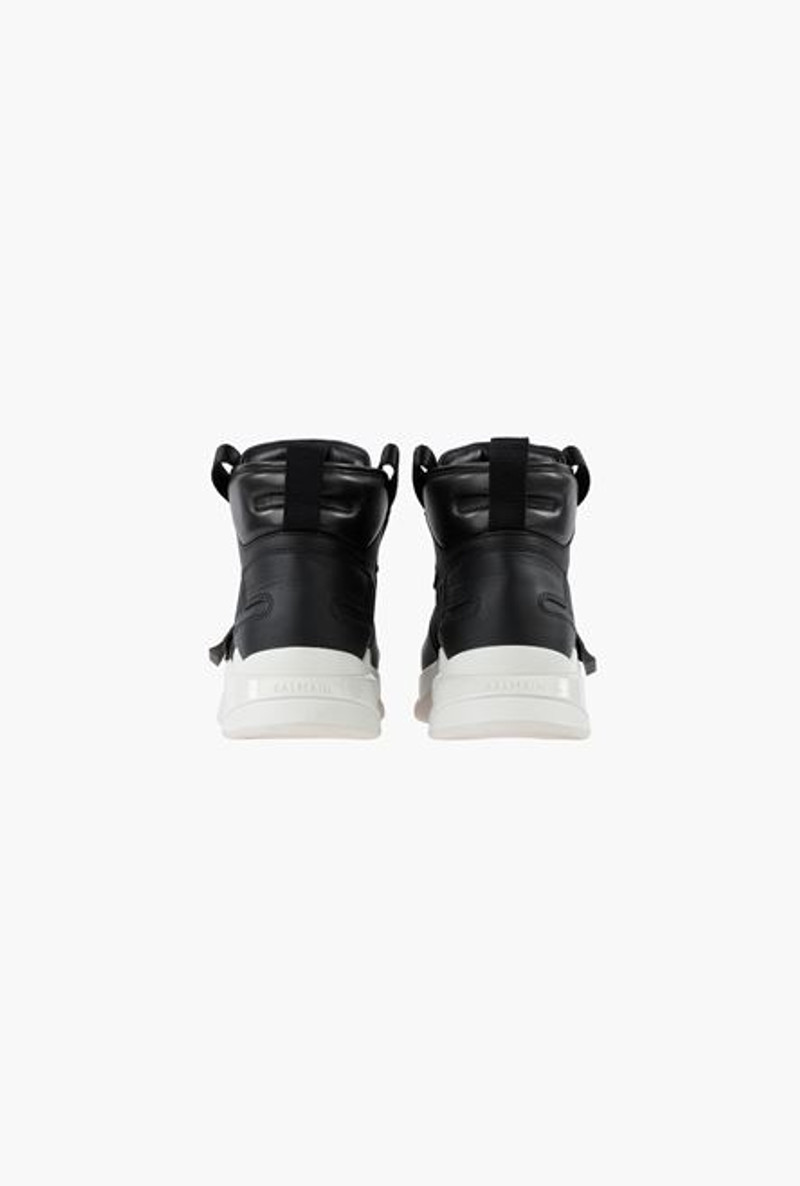 Black leather B-Ball sneakers 3