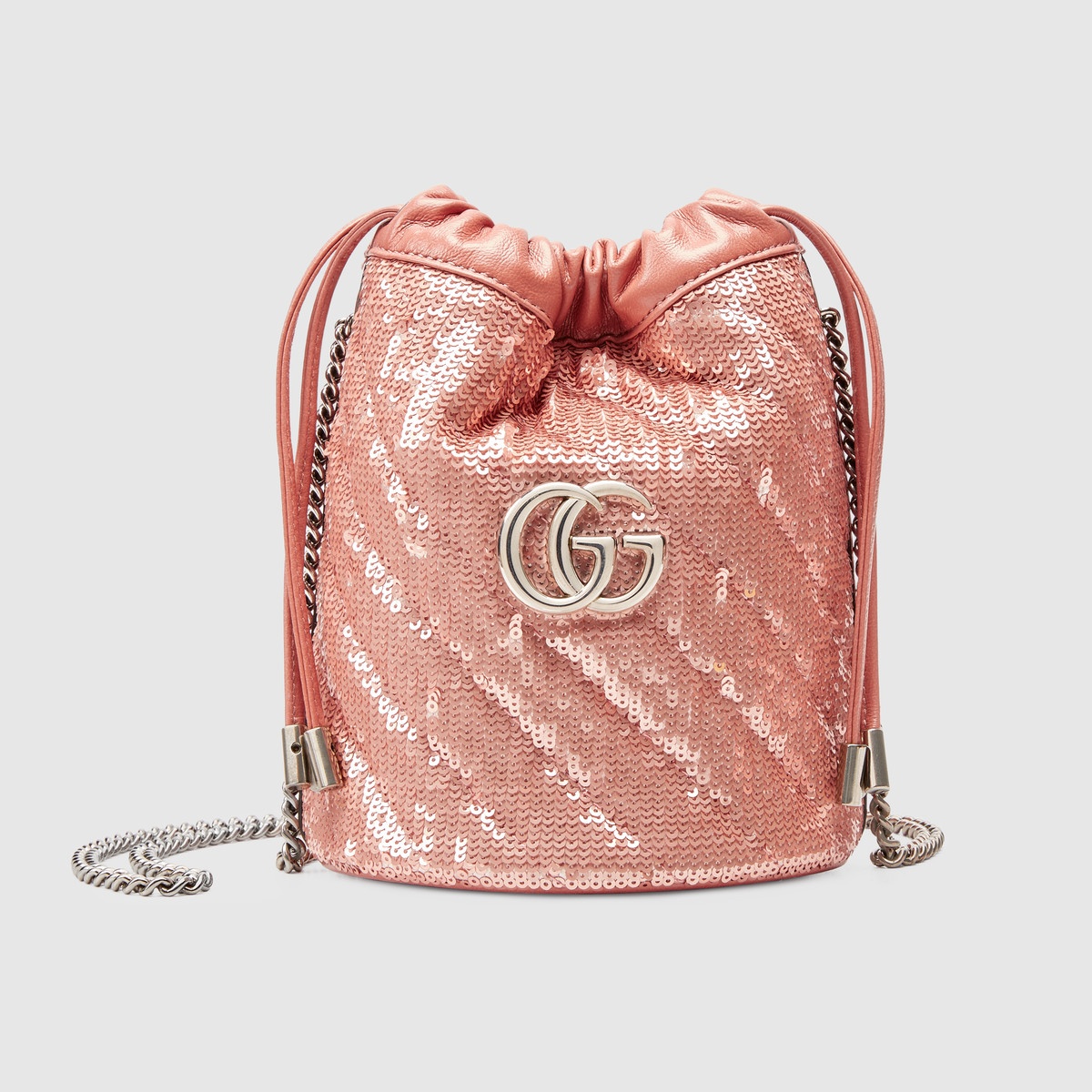 GG Marmont mini sequin bucket bag - 1