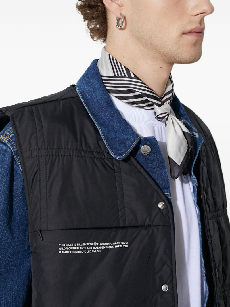 quilted-pattern gilet 5