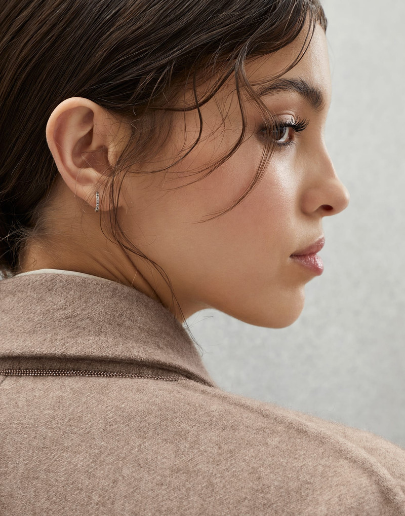 Hand-crafted coat in cozy cashmere double cloth with monili 3