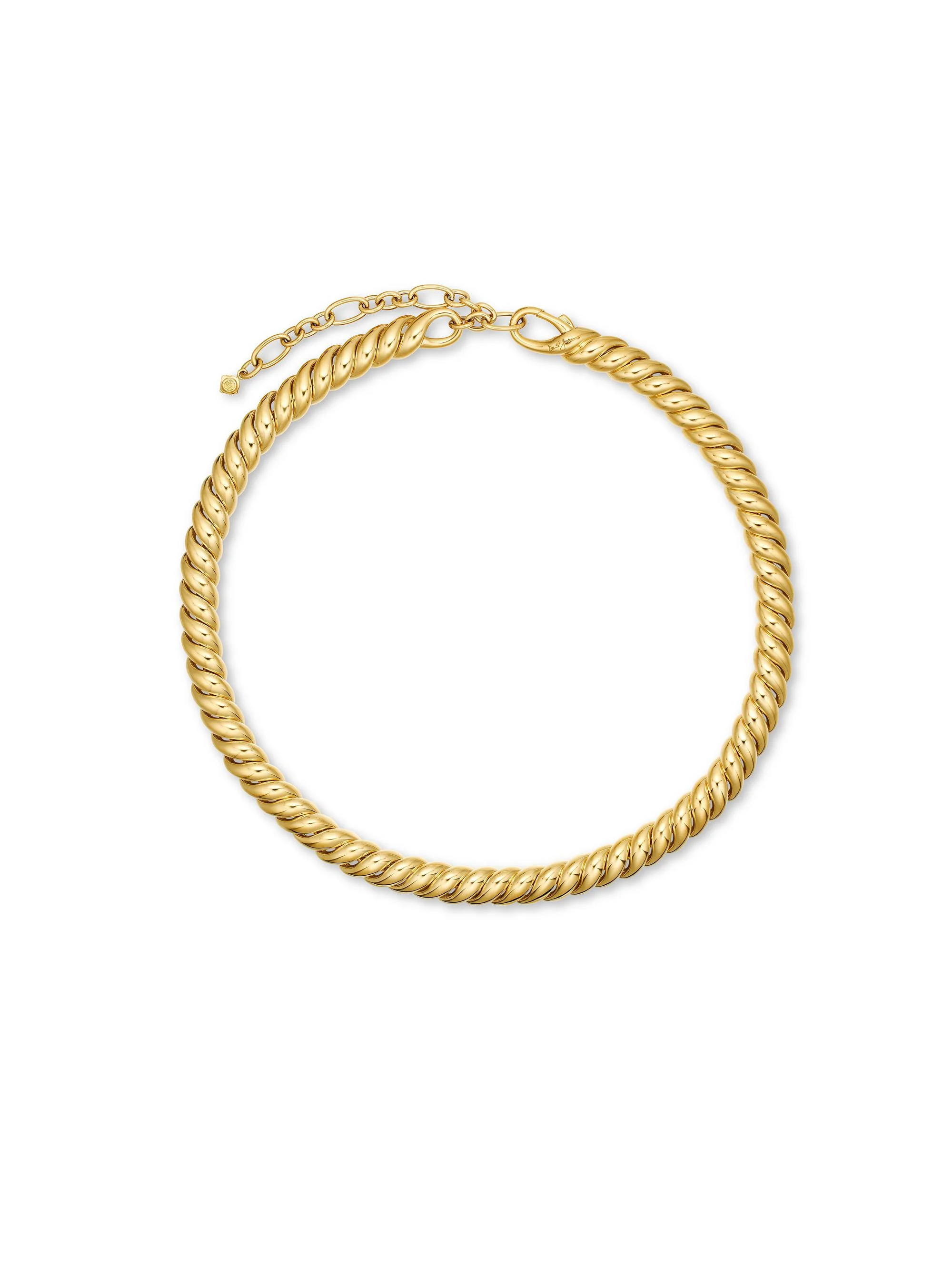 Women's Sculpted Cable Necklace in 18K Yellow Gold, 8.5MM - Gold - 1