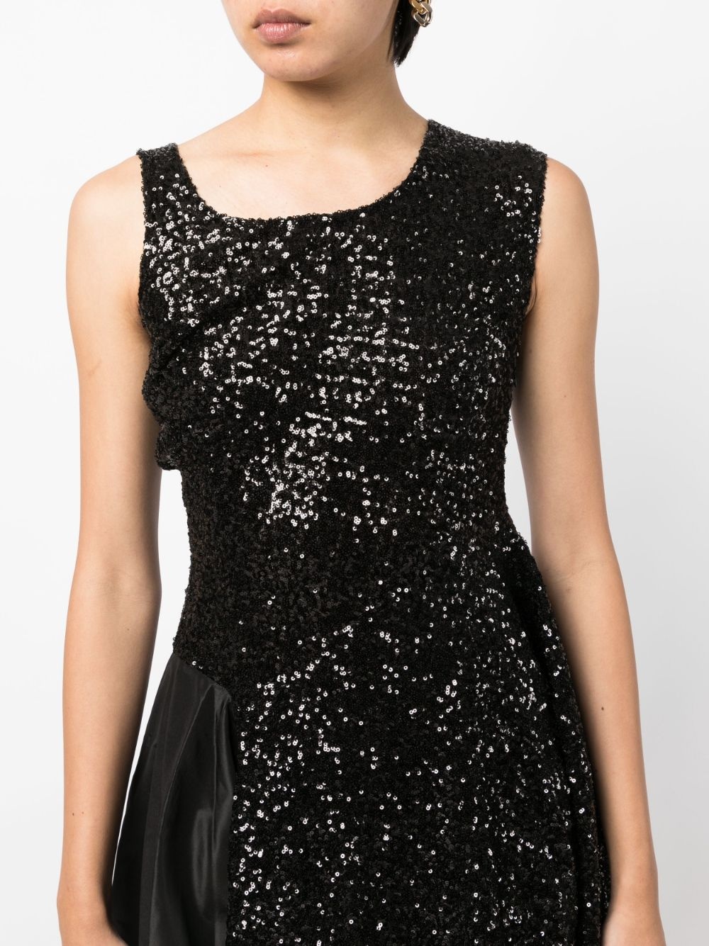 glitter-detailled midi dress - 5