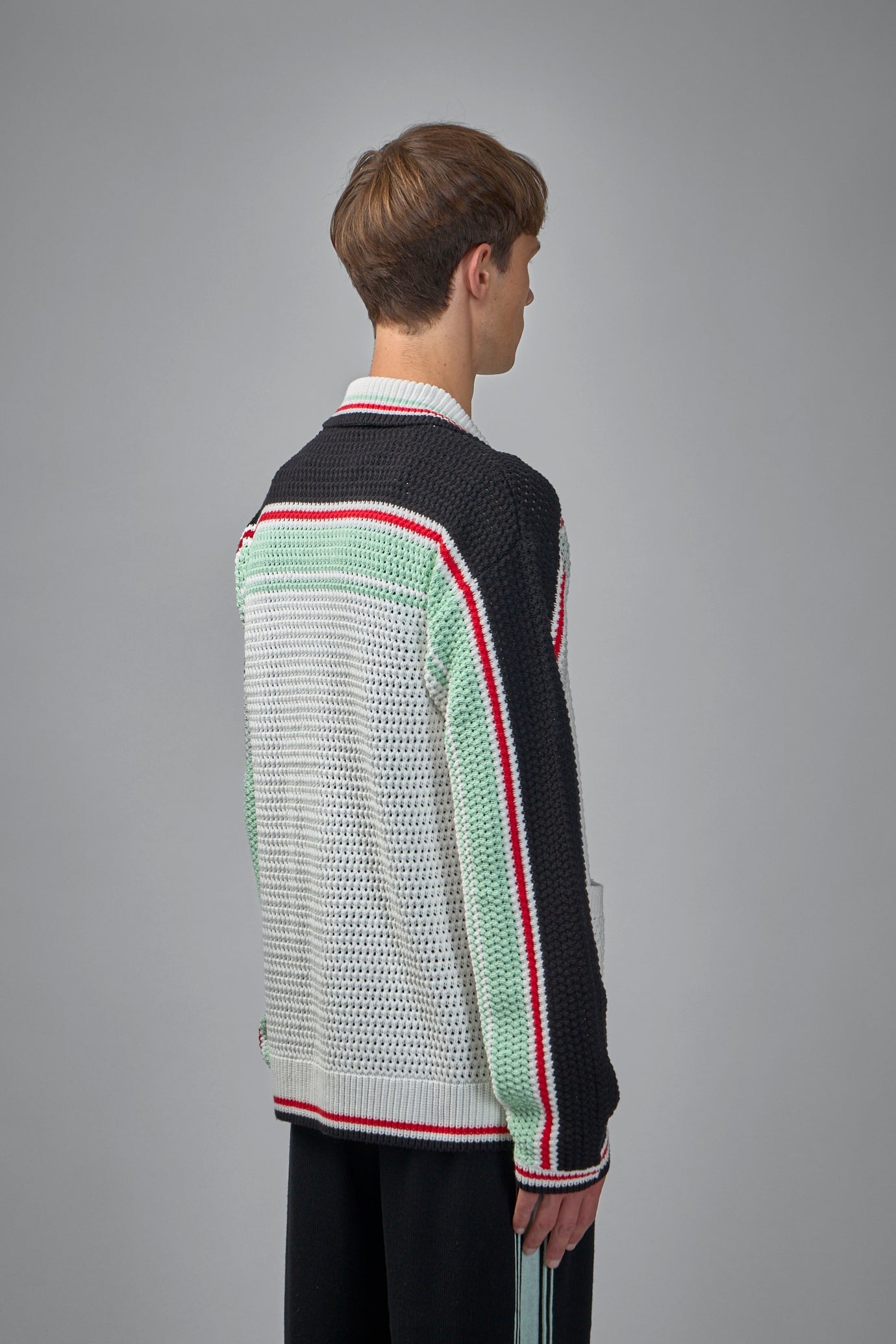 Faux Crochet Shirt Longsleeve - 3