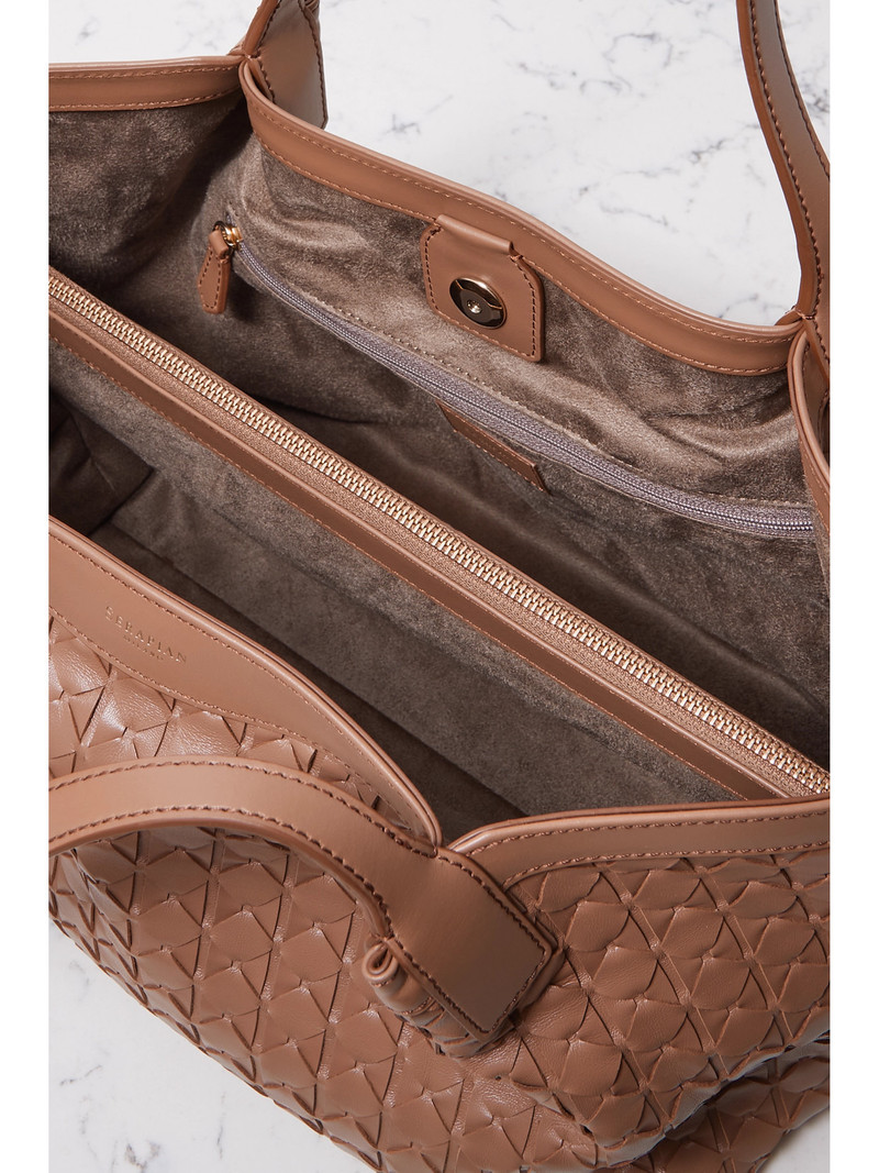 Secret Small Woven Leather Tote 5