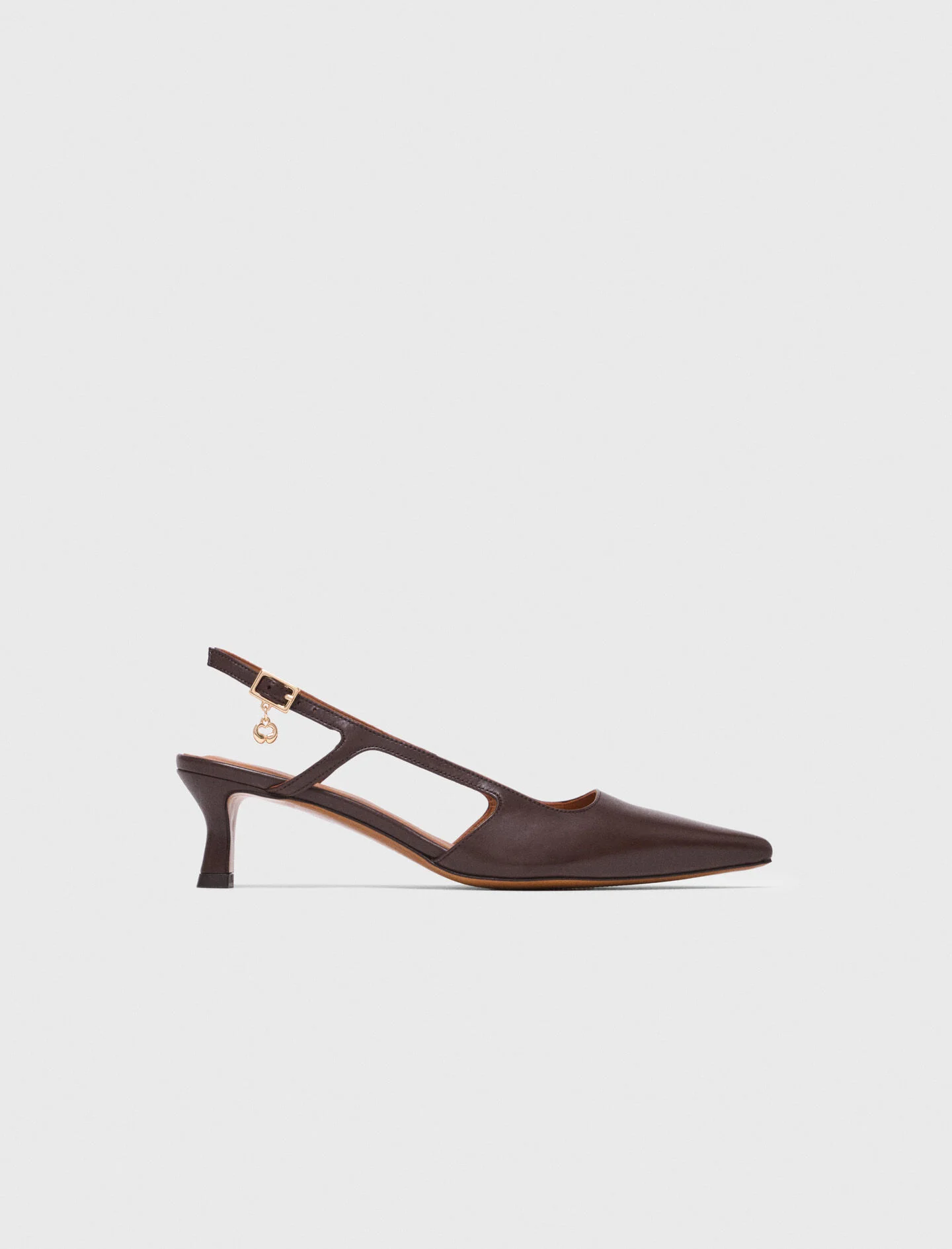 Leather slingbacks - 1