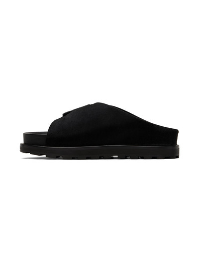 Jil Sander Black Velcro Sandals outlook