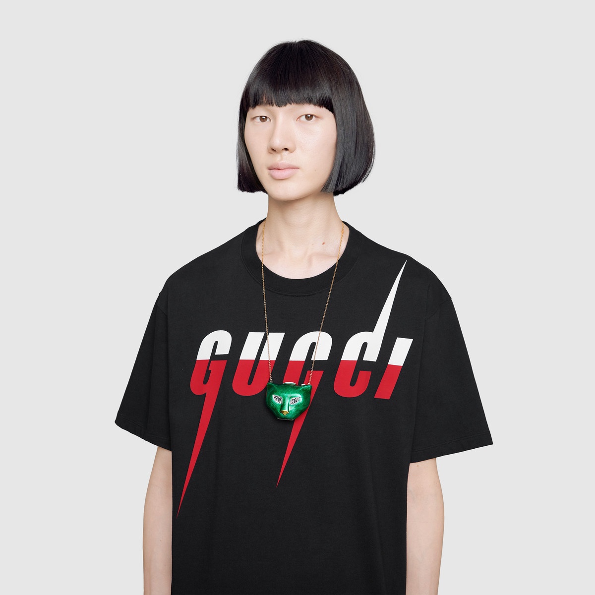 T-shirt with Gucci Blade print - 5