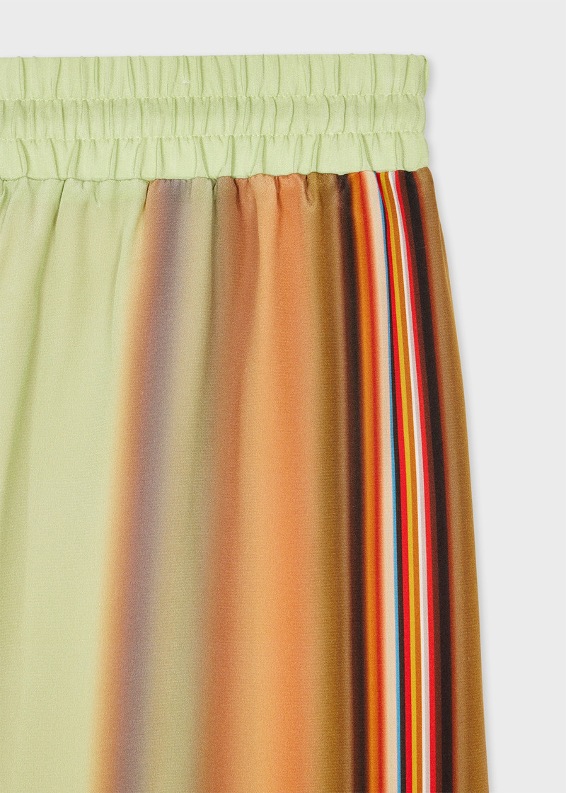 Paul Smith Women's Pistachio Gradient 'Signature Stripe' Trousers outlook