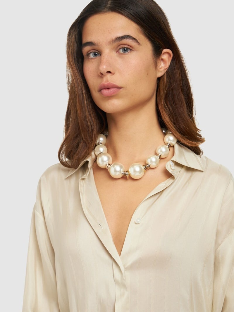 Miranda faux pearl necklace - 2
