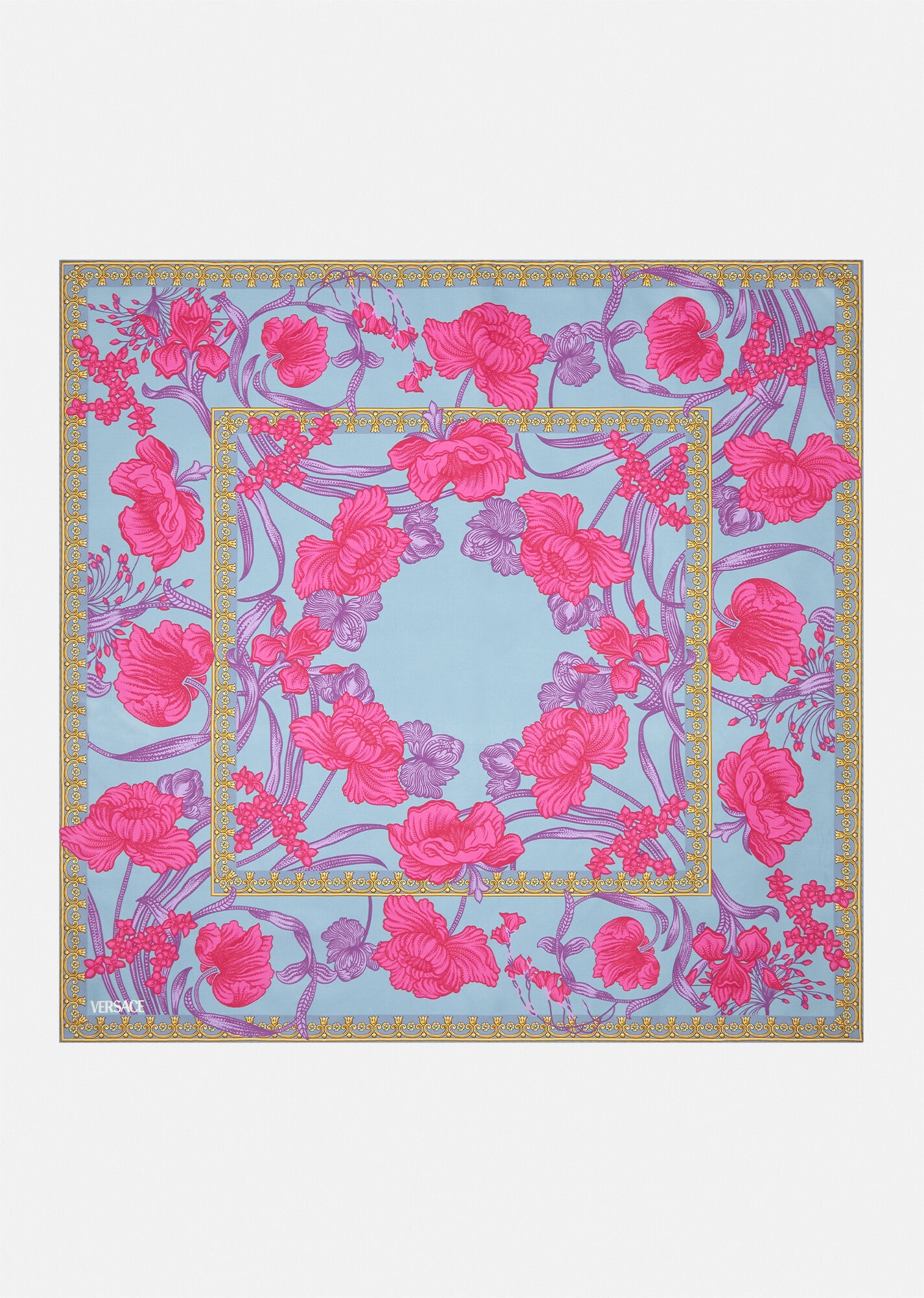 Acid Bouquet Silk Foulard - 1